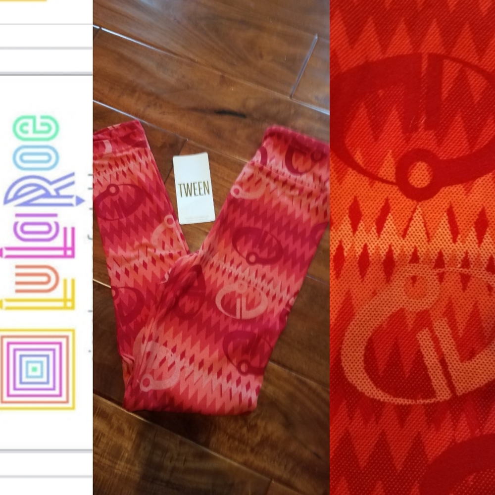 Disney Incredibles Leggings LuLaRoe Tween NEW Red sz 00-0